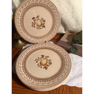 Vintage Johnson Brothers Fruit Sampler Dinner Plate- Pear Plate